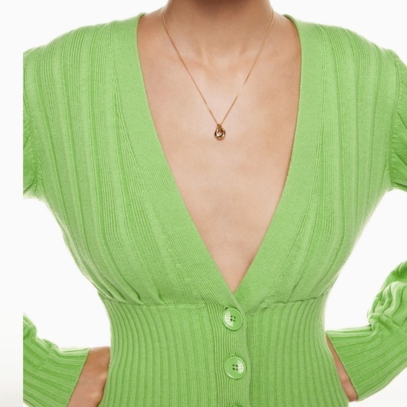 Aritzia deep v plunge cardigan - Picture 3 of 6